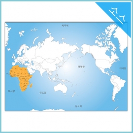 아프리카 행정구역지도 (국가경계) 일러스트 벡터파일