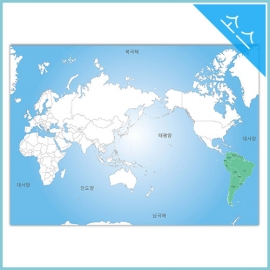 남아메리카 행정구역지도 (국가경계) 일러스트 벡터파일