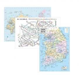 다이어리용 지도 (대한민국지도,전국고속도로망도,세계지도,지하철노선도) 파일